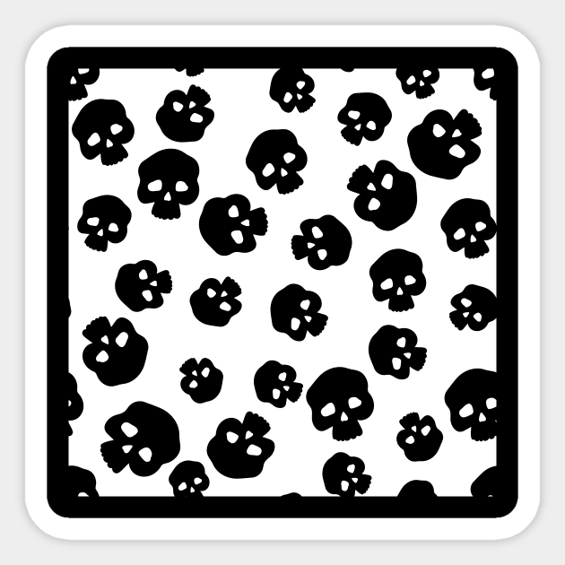 Human skulls Sticker by katerinamk